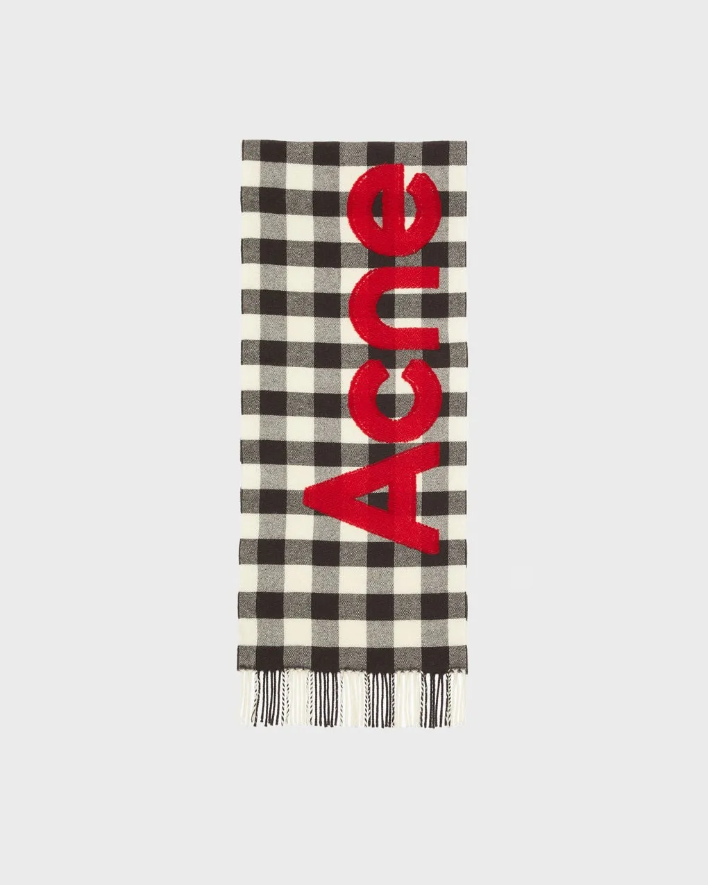 Acne Studios   Scarf Logo Check 